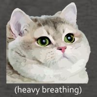 Heavy Breathing Cat Vector Backpack