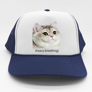 Heavy Breathing Cat Trucker Hat