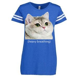 Heavy Breathing Cat Enza Ladies Jersey Football T-Shirt