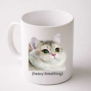 Heavy Breathing Cat Coffee Mug