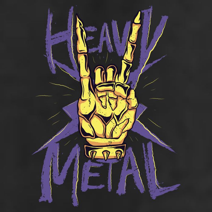 Heavy Metal 7 Panel Mesh Trucker Snapback Hat