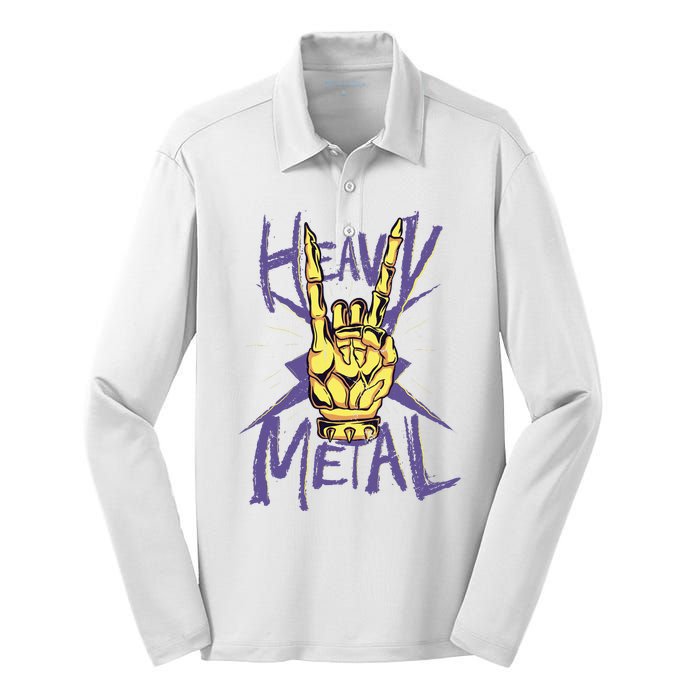 Heavy Metal Silk Touch Performance Long Sleeve Polo