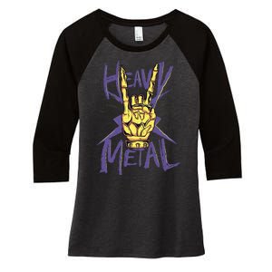 Heavy Metal Women's Tri-Blend 3/4-Sleeve Raglan Shirt