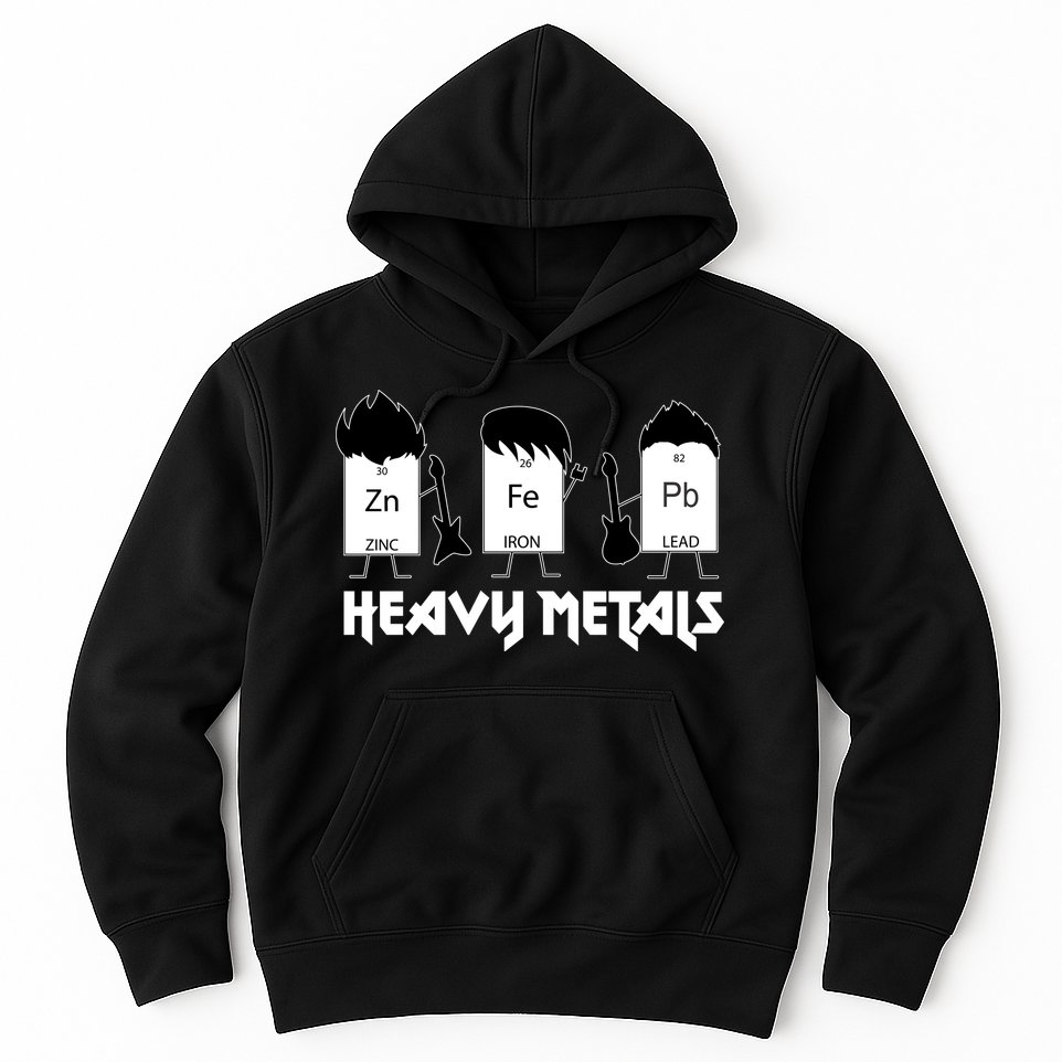 Heavy Metals Periodic Table Of Elements Hoodie