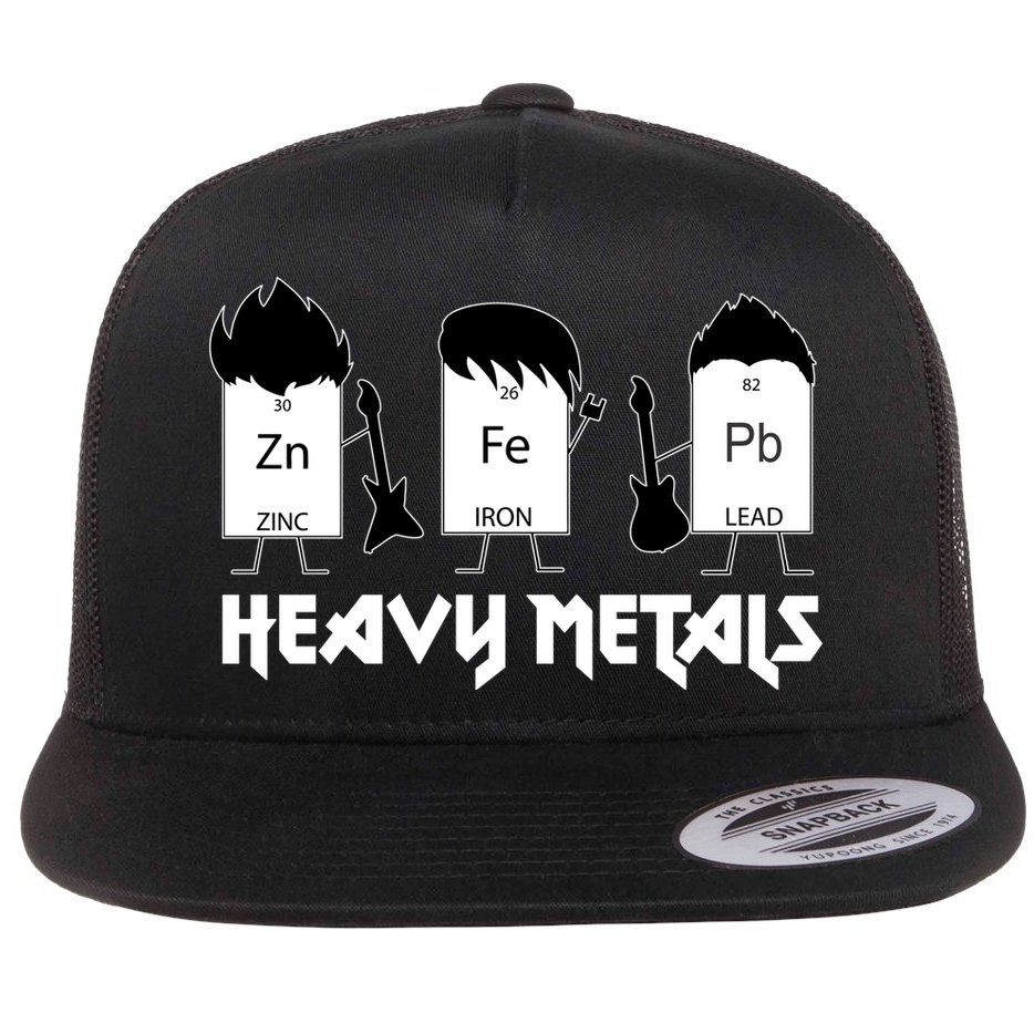 Heavy Metals Periodic Table Of Elements Flat Bill Trucker Hat
