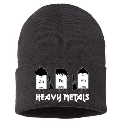 Heavy Metals Periodic Table Of Elements Sustainable Knit Beanie