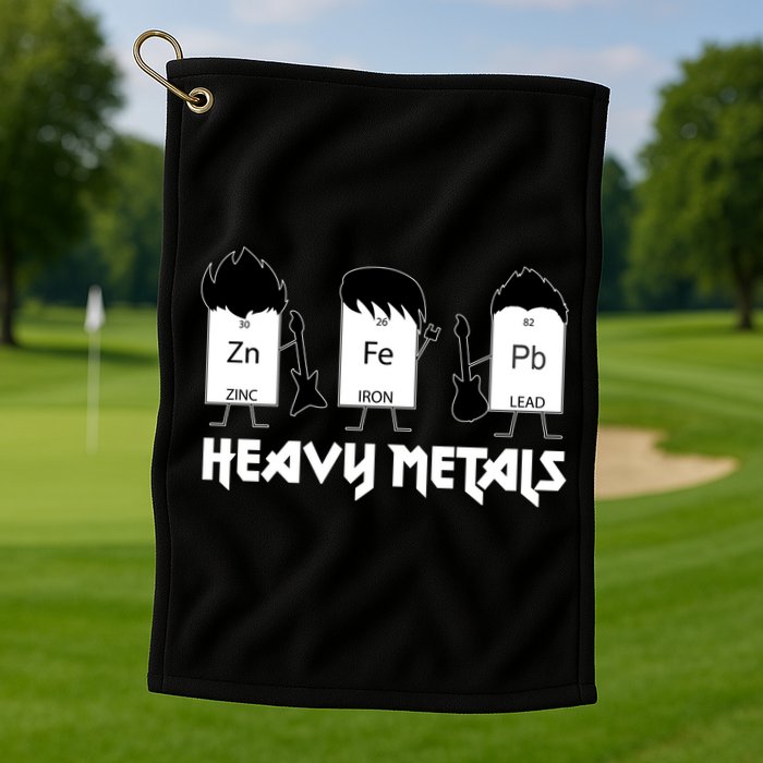 Heavy Metals Periodic Table Of Elements Golf Towel