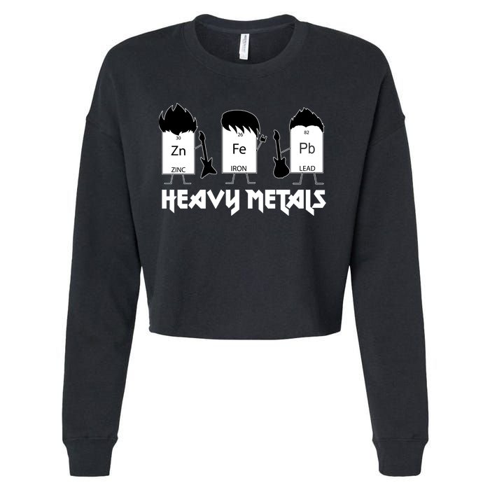 Heavy Metals Periodic Table Of Elements Cropped Pullover Crew