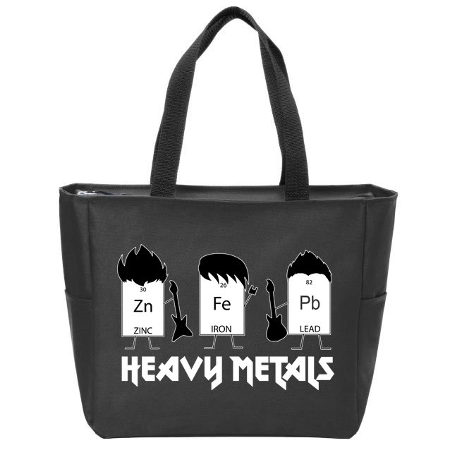 Heavy Metals Periodic Table Of Elements Zip Tote Bag