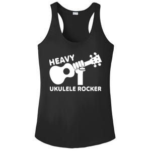 Heavy Ukulele Rocker Musical Instrument Acoustic Guitar Ladies PosiCharge Competitor Racerback Tank