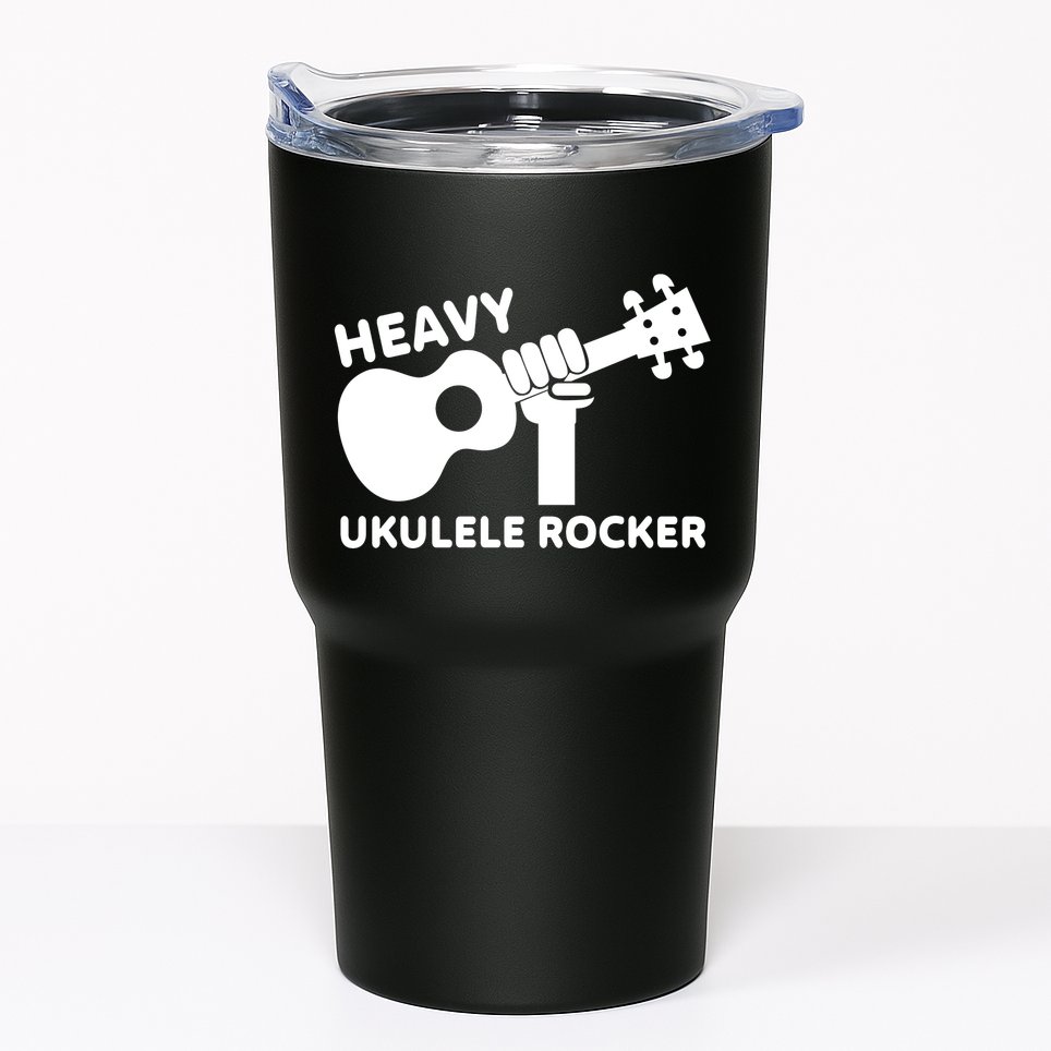 Heavy Ukulele Rocker Musical Instrument Acoustic Guitar Tumbler