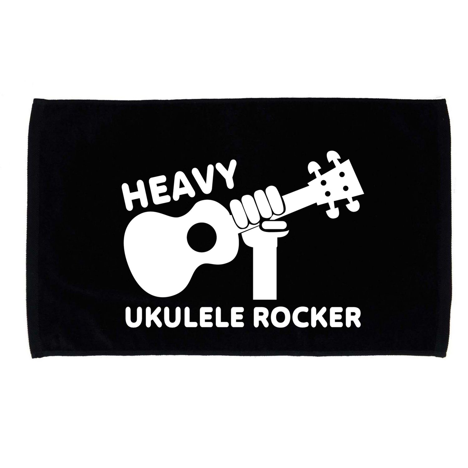 Heavy Ukulele Rocker Musical Instrument Acoustic Guitar Microfiber Hand Towel
