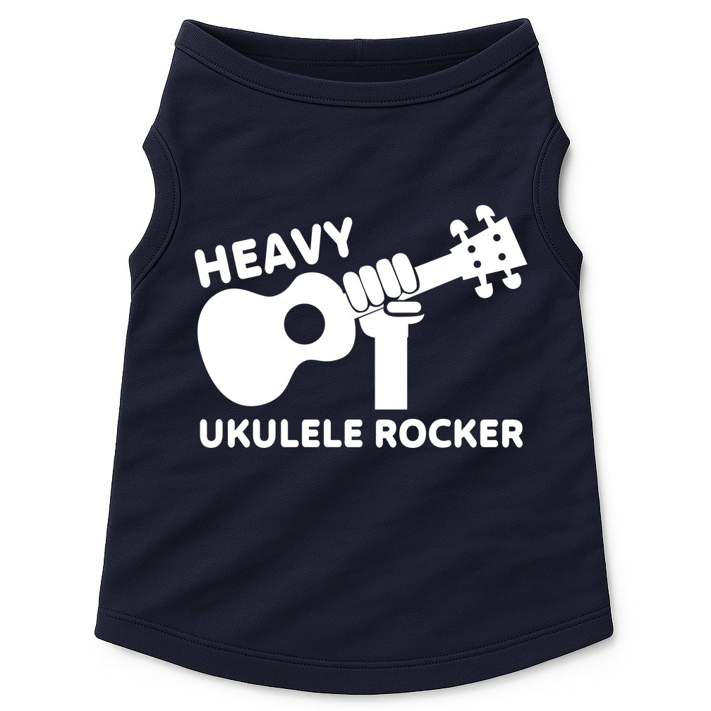 Heavy Ukulele Rocker Musical Instrument Acoustic Guitar Doggie Tank