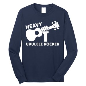 Heavy Ukulele Rocker Musical Instrument Acoustic Guitar Long Sleeve Shirt