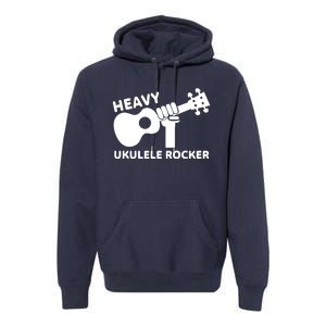 Heavy Ukulele Rocker Musical Instrument Acoustic Guitar Premium Hoodie