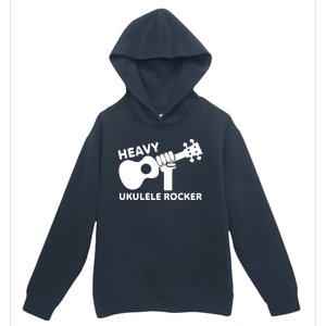 Heavy Ukulele Rocker Musical Instrument Acoustic Guitar Urban Pullover Hoodie