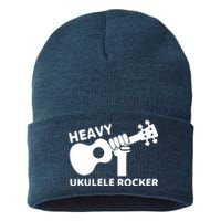 Heavy Ukulele Rocker Musical Instrument Acoustic Guitar Sustainable Knit Beanie