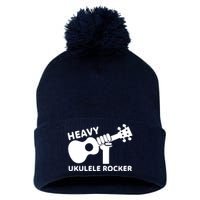 Heavy Ukulele Rocker Musical Instrument Acoustic Guitar Pom Pom 12in Knit Beanie