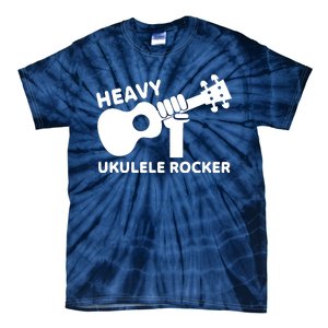 Heavy Ukulele Rocker Musical Instrument Acoustic Guitar Tie-Dye T-Shirt