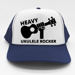 Heavy Ukulele Rocker Musical Instrument Acoustic Guitar Trucker Hat