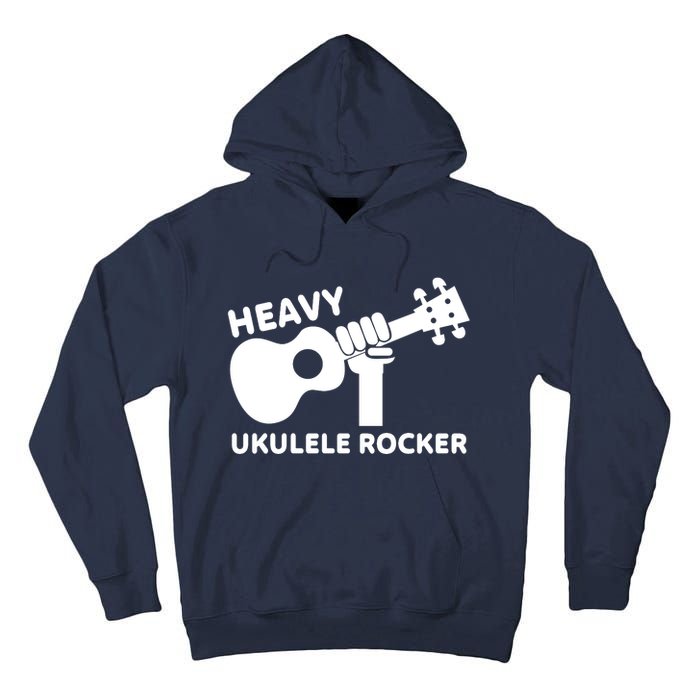 Heavy Ukulele Rocker Musical Instrument Acoustic Guitar Tall Hoodie