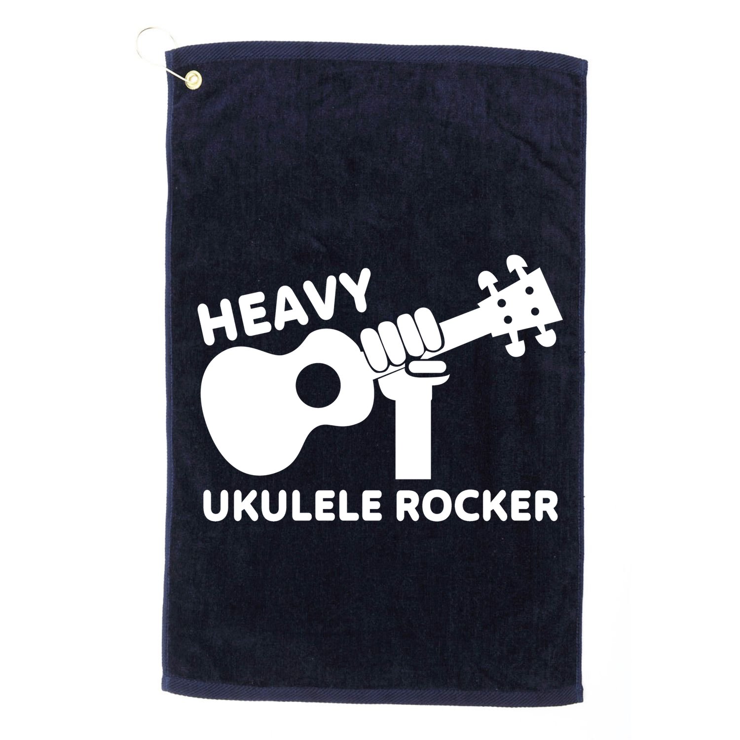 Heavy Ukulele Rocker Musical Instrument Acoustic Guitar Golf Towel