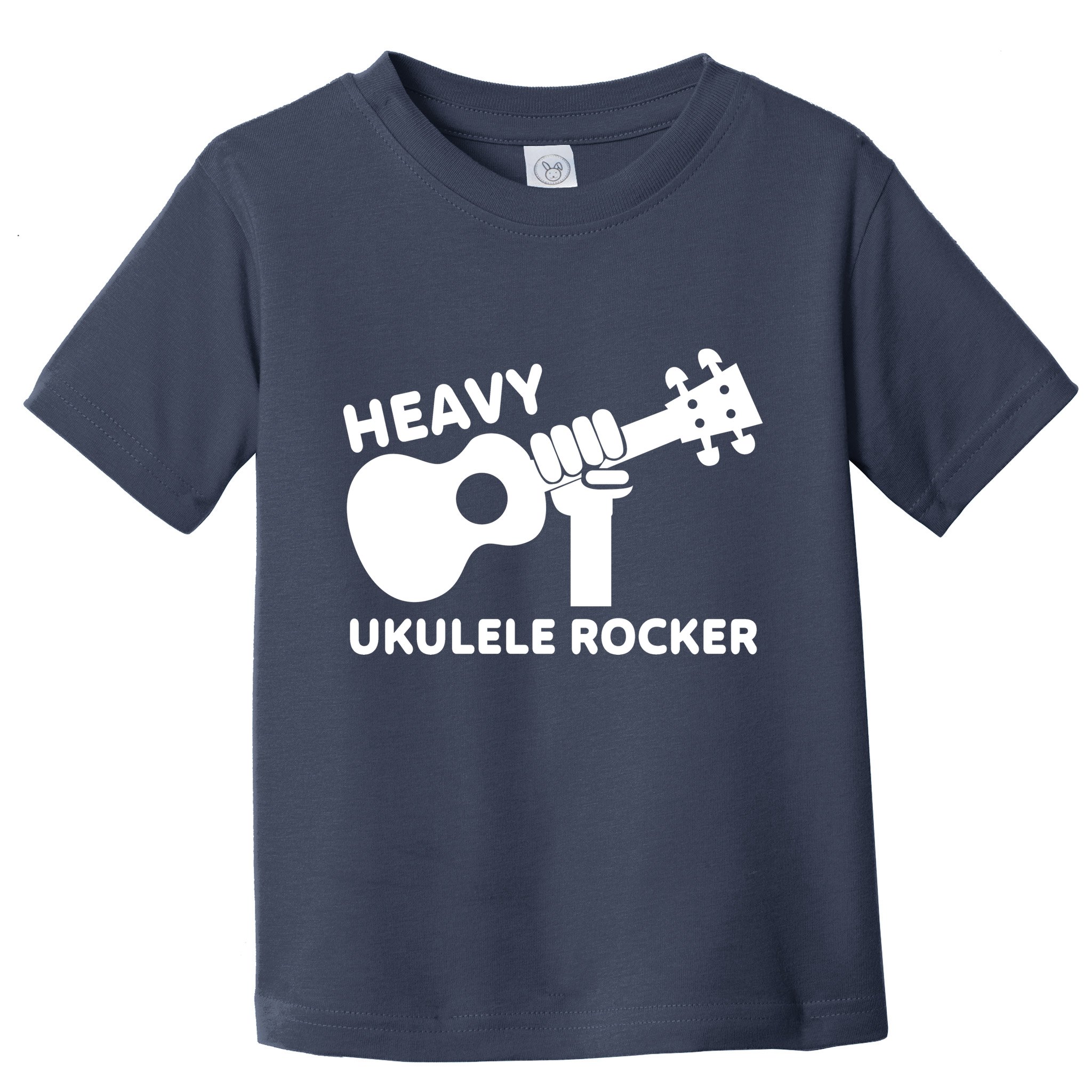 Heavy Ukulele Rocker Musical Instrument Acoustic Guitar Toddler T-Shirt