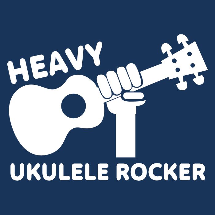 Heavy Ukulele Rocker Musical Instrument Acoustic Guitar Toddler T-Shirt