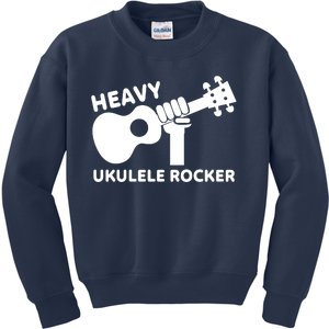 Heavy Ukulele Rocker Musical Instrument Acoustic Guitar Kids Sweatshirt