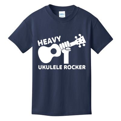 Heavy Ukulele Rocker Musical Instrument Acoustic Guitar Kids T-Shirt