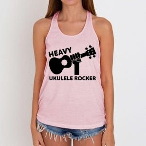 Heavy Ukulele Rocker Musical Instrument Acoustic Guitar Women's Knotted Racerback Tank