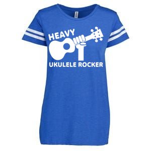 Heavy Ukulele Rocker Musical Instrument Acoustic Guitar Enza Ladies Jersey Football T-Shirt