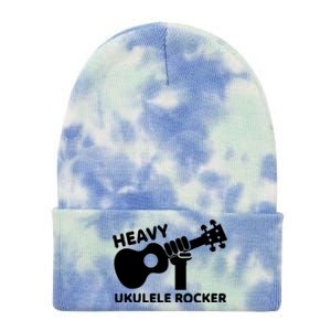 Heavy Ukulele Rocker Musical Instrument Acoustic Guitar Tie Dye 12in Knit Beanie