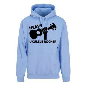 Heavy Ukulele Rocker Musical Instrument Acoustic Guitar Unisex Surf Hoodie