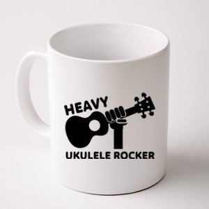 Heavy Ukulele Rocker Musical Instrument Acoustic Guitar Coffee Mug