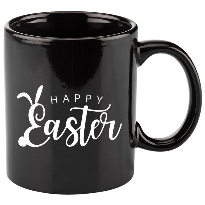 Happy Easter Bunny Holiday 11oz C Handle Ceramic Mug
