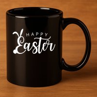 Happy Easter Bunny Holiday 11oz C Handle Ceramic Mug