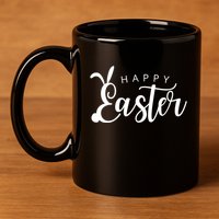 Happy Easter Bunny Holiday 11oz C Handle Ceramic Mug