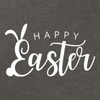 Happy Easter Bunny Holiday Cotton Canvas Backpack