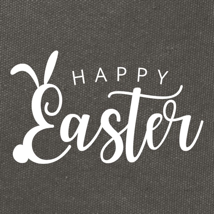 Happy Easter Bunny Holiday Cotton Canvas Backpack