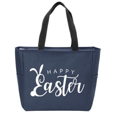 Happy Easter Bunny Holiday Zip Tote Bag