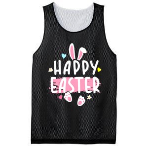 Happy Easter Bunny Rabbit Face Funny Easter Day Women Mesh Reversible Basketball Jersey Tank