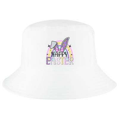 Happy Easter Bunny Rabbit Face Funny Easter Day Rainbow Cool Comfort Performance Bucket Hat