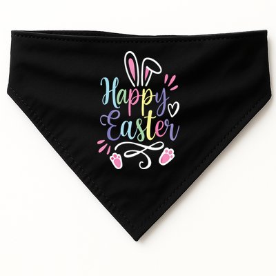 Happy Easter Bunny Rabbit Face Funny Easter Day USA-Made Doggie Bandana