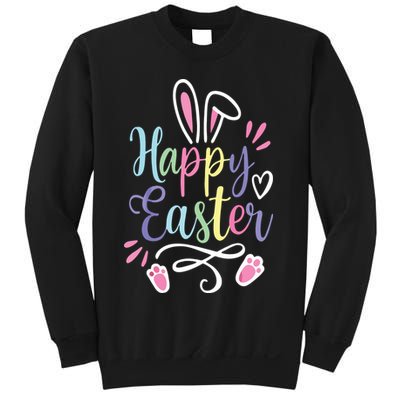 Happy Easter Bunny Rabbit Face Funny Easter Day Sweatshirt