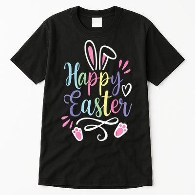 Happy Easter Bunny Rabbit Face Funny Easter Day Tall T-Shirt