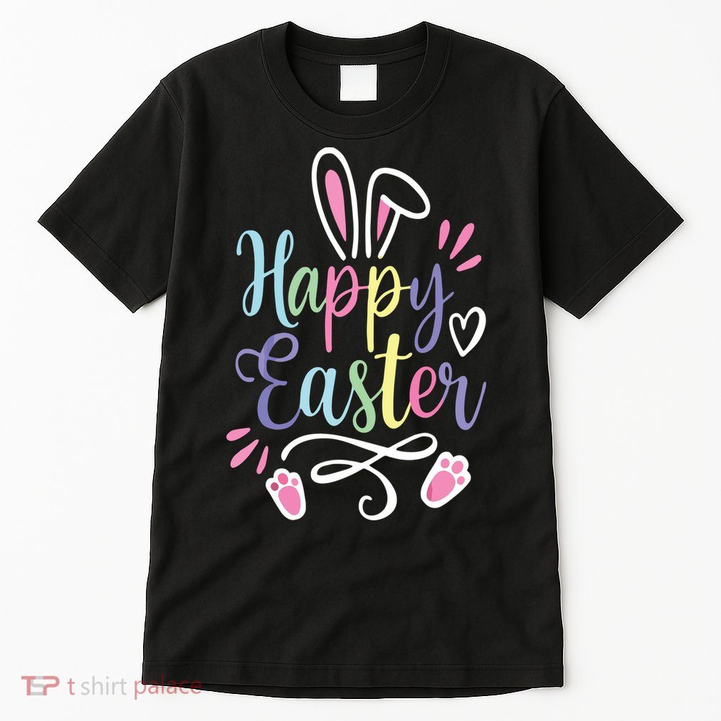 Happy Easter Bunny Rabbit Face Funny Easter Day Tall T-Shirt