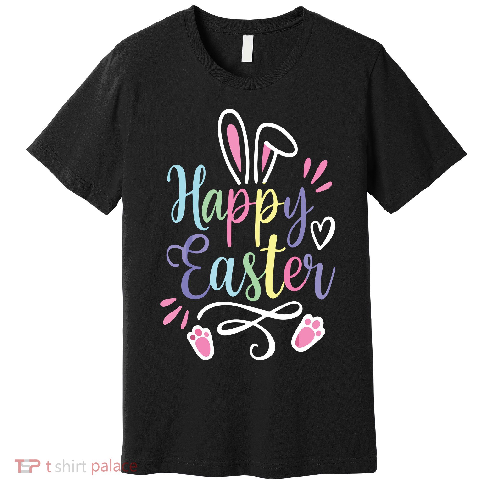 Happy Easter Bunny Rabbit Face Funny Easter Day Premium T-Shirt