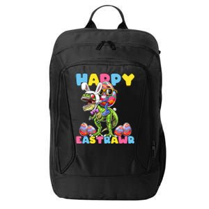 Happy Easter Bunny Dinosaur Egg Rabbit Ears Costume Gift City Backpack