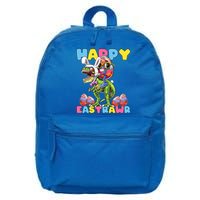 Happy Easter Bunny Dinosaur Egg Rabbit Ears Costume Gift 16 in Basic Backpack